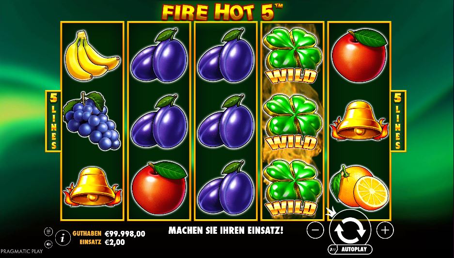 fire hot 5 playtable